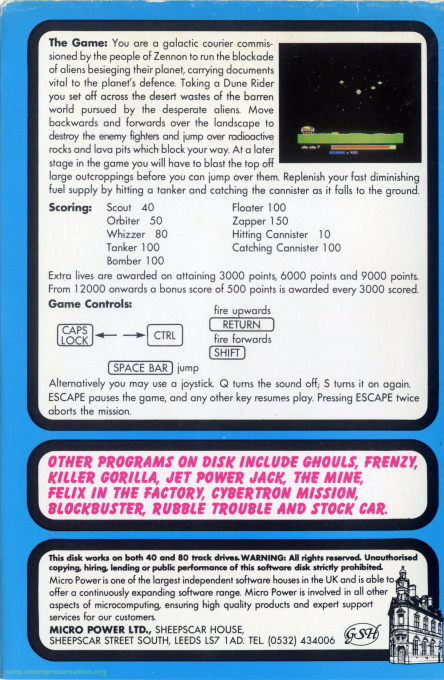 Dune Rider — box-2D-back (EU)