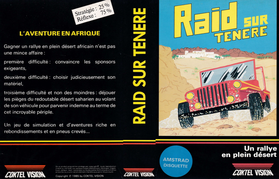 Raid Sur Ténéré — box-texture (FR)