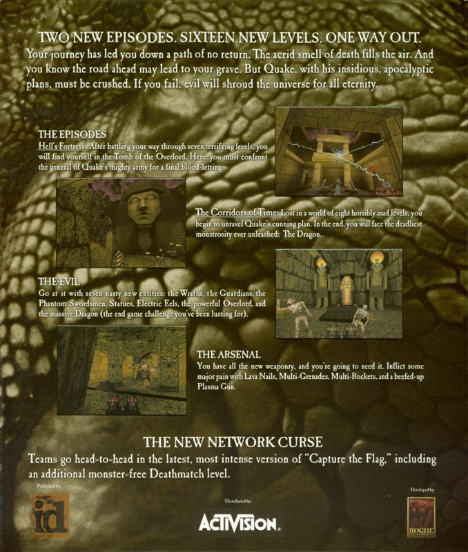 Quake Mission Pack No. 2 - Dissolution of Eternity — box-2D-back (US)