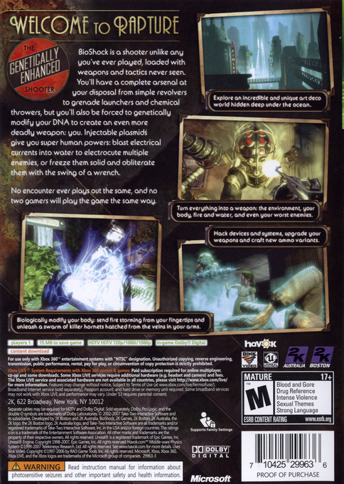 BioShock — box-2D-back (US)