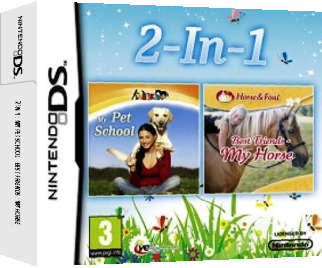 2 in 1 - My Pet School + Best Friends - My Horse — box-3D (EU)