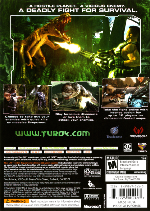 Turok — box-2D-back (US)