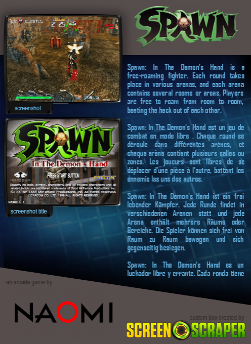 Spawn - In The Demon's Hand — box-2D-back (SS)