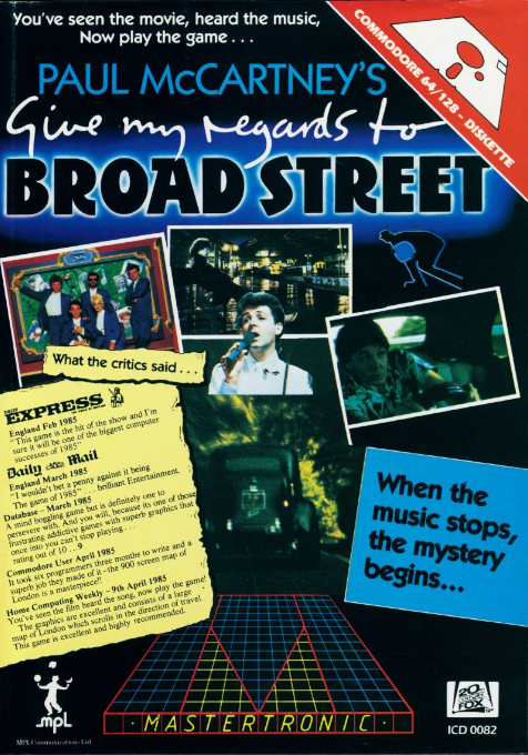 Give my Regards to Broad Street box art