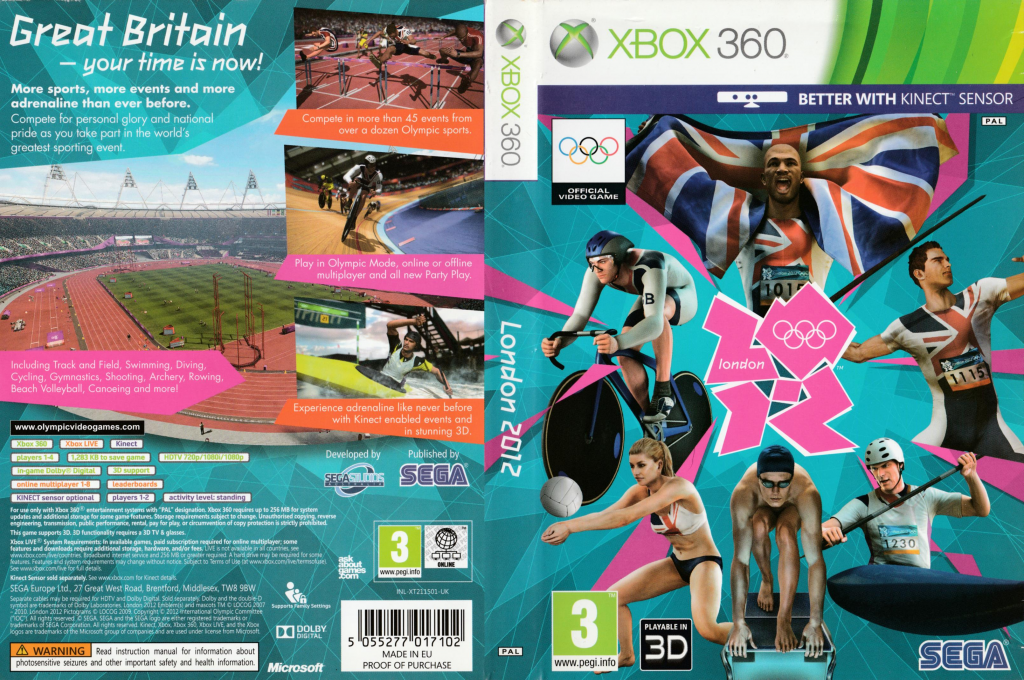 London 2012 - The Official Game of the Olympic Games — box-texture (UK)