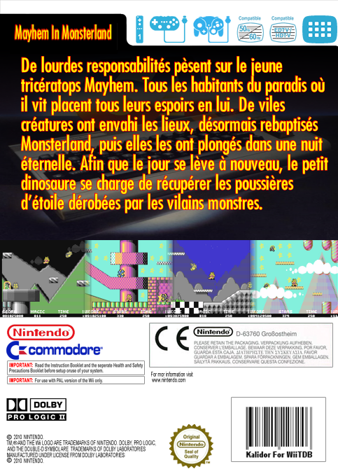 Mayhem in Monsterland — box-2D-back (FR)