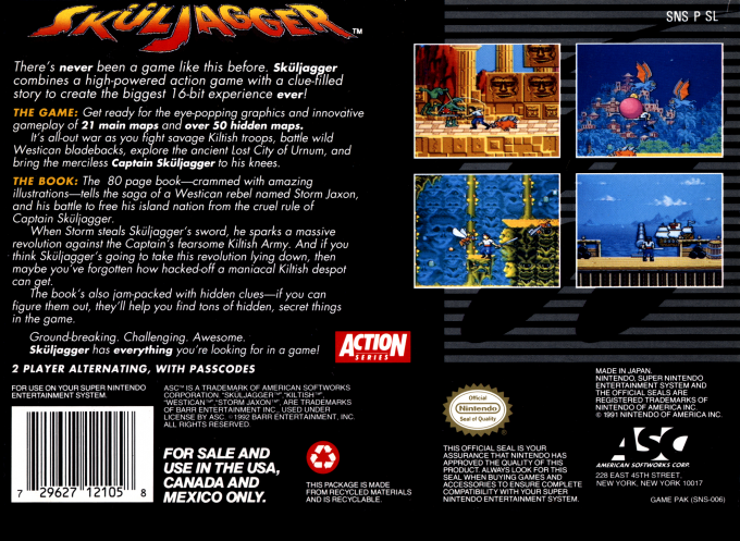 Skuljagger - Revolt Of The Westicans — box-2D-back (US)