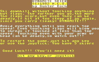 Dynamite Skier — sstitle (WOR)