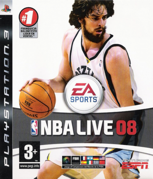 NBA Live 08 — box-2D (SP)