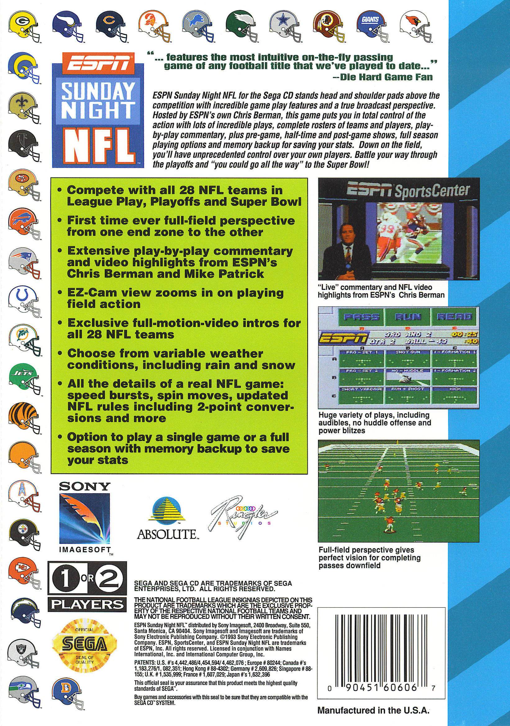 ESPN Sunday Night NFL — box-scan (US)