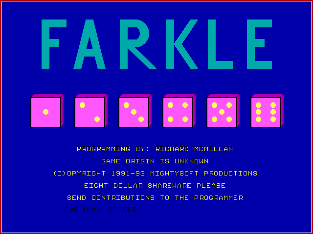 Farkle box art