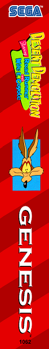 Desert Demolition Starring Road Runner And Wile E. Coyote — box-2D-side (US)