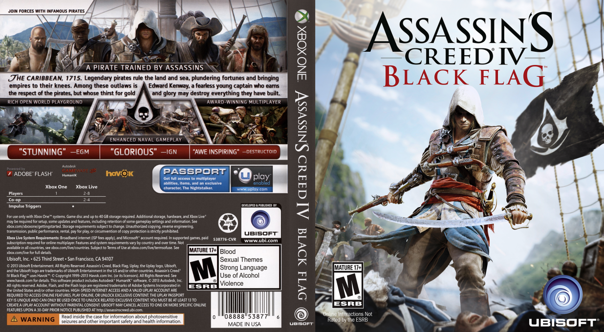 Assassin's Creed 4 - Black Flag — box-texture (US)