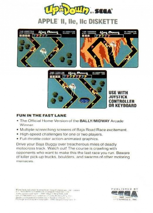 Up 'n Down — box-2D-back (US)