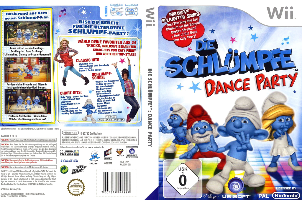 Smurfs, The - Dance Party — box-texture (DE)