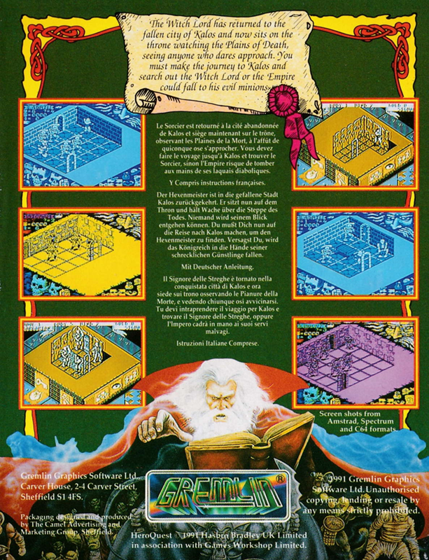 HeroQuest - Return Of The Witch Lord — box-2D-back (EU)
