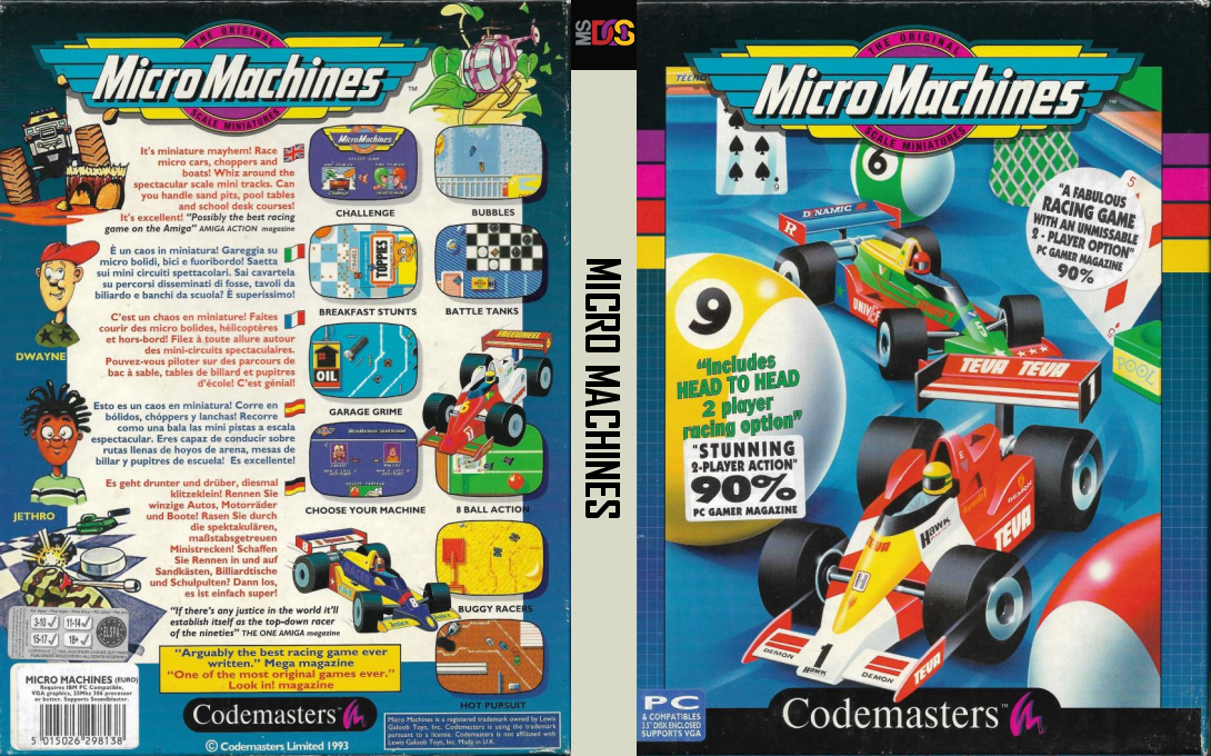 Micro Machines — box-texture (EU)