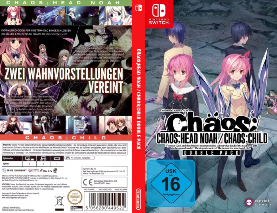 Chaos;Head Noah / Chaos;Child Double Pack — box-texture (DE)