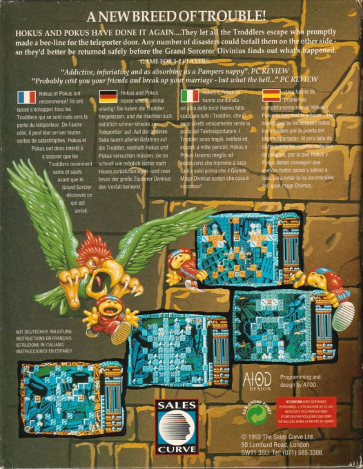 Troddlers — box-2D-back (EU)