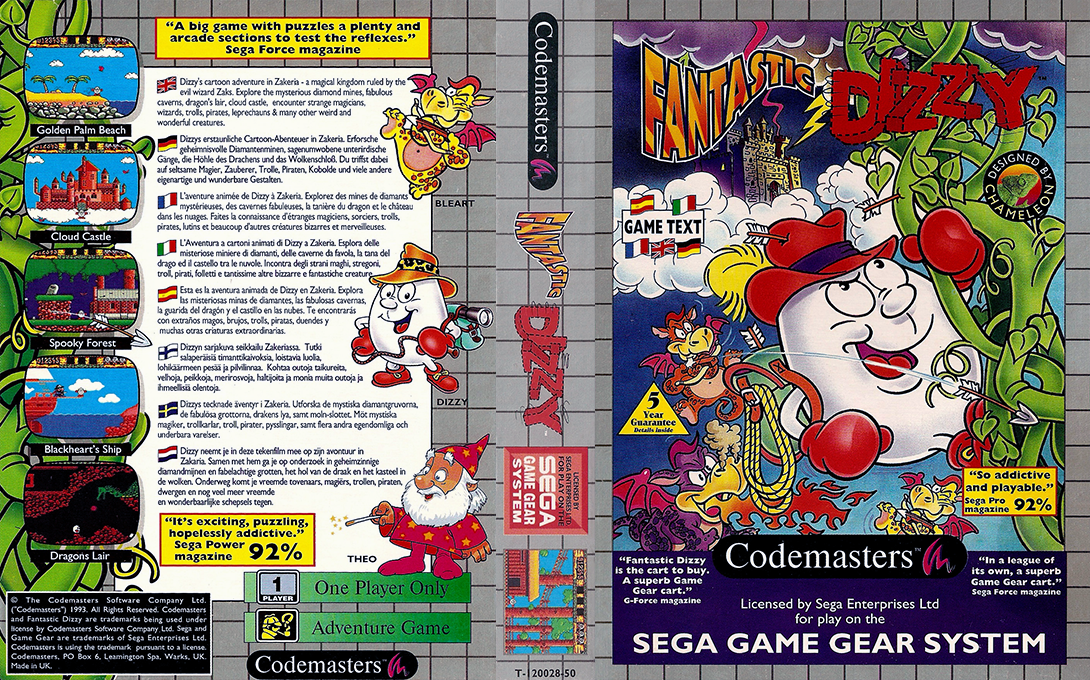 Fantastic Dizzy — box-texture (EU)