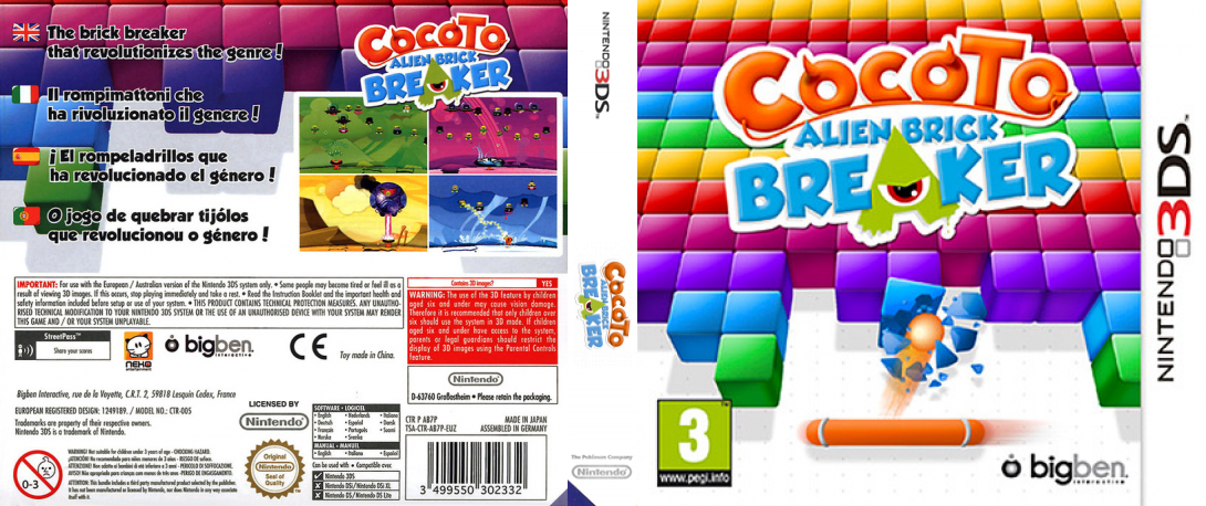 Cocoto - Alien Brick Breaker — box-texture (EU)