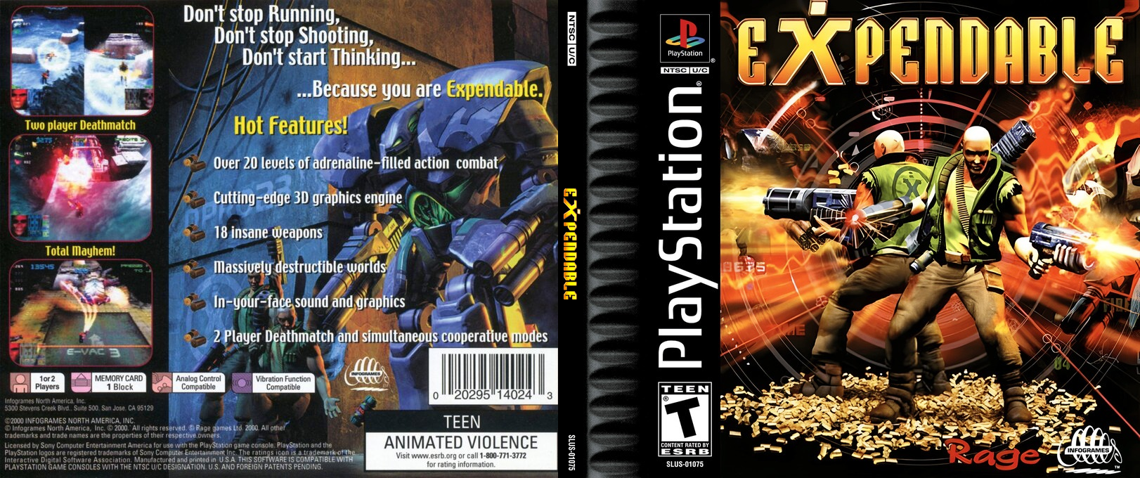 Millennium Soldier Expendable — box-texture (US)