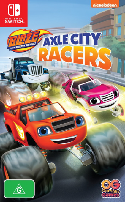 Blaze and the Monster Machines - Axle City Racers — box-2D (AU)