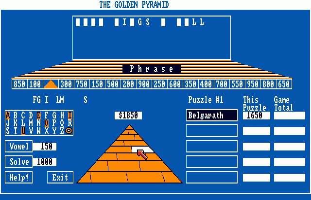 The Golden Pyramid — ss (WOR)