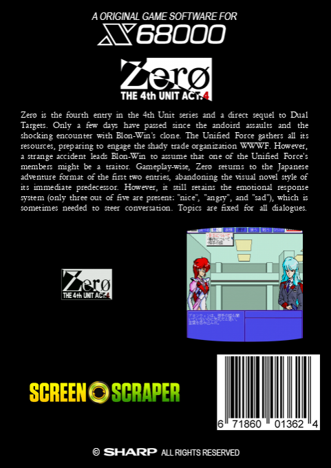 4th Unit Act. 4, The - Zero — box-2D-back (SS)