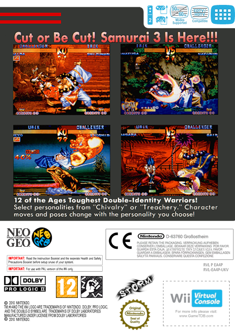 Samurai Shodown 3 — box-2D-back (EU)