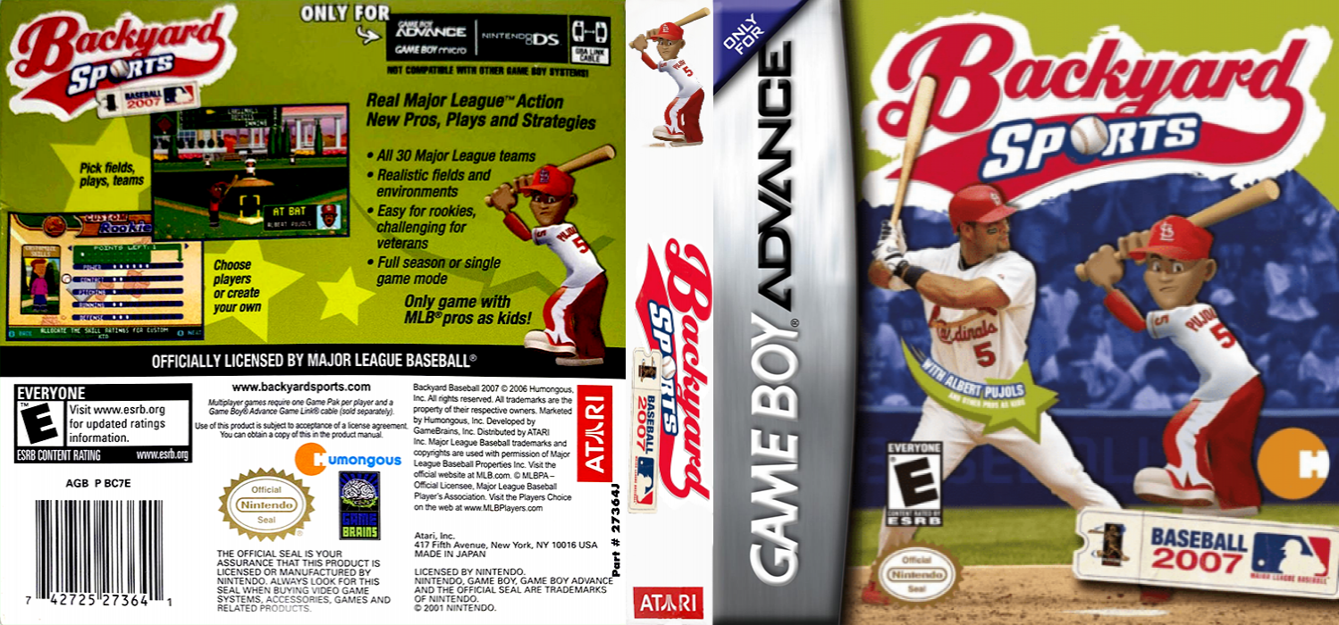 Backyard Sports - Baseball 2007 — box-texture (US)