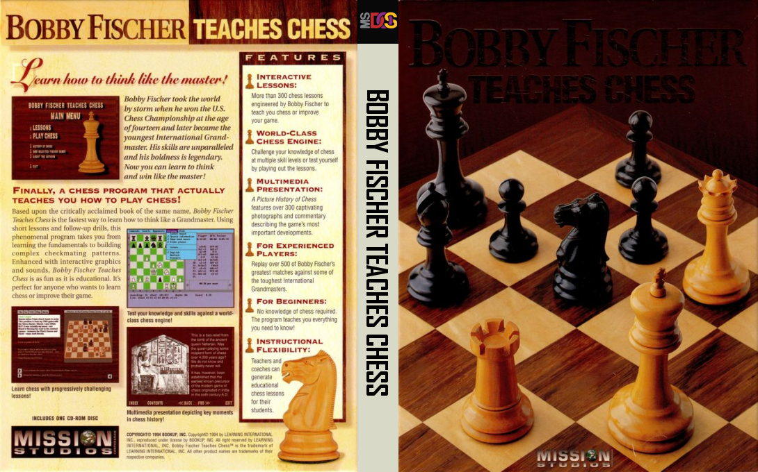 Bobby Fischer Teaches Chess — box-texture (US)