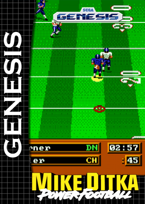 Mike Ditka Power Football — box-2D (SS)