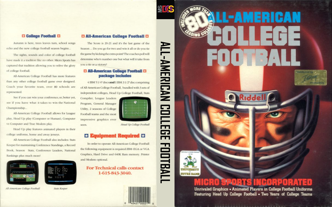 All-American College Football — box-texture (US)