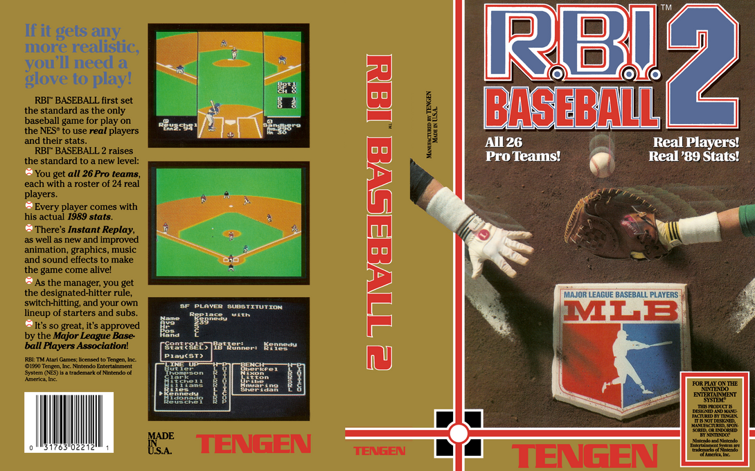 R.B.I. Baseball 2 — box-texture (US)