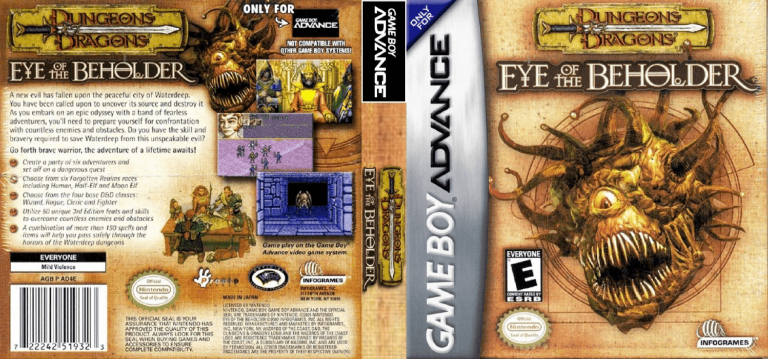 Dungeons & Dragons - Eye of the Beholder — box-texture (US)