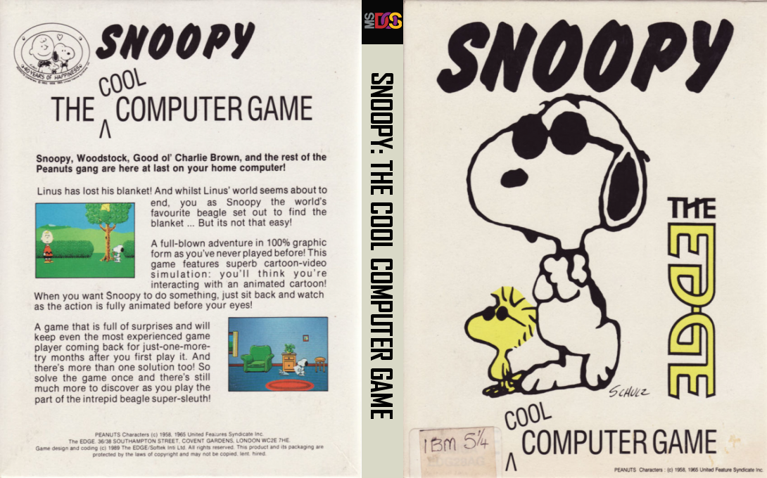 Snoopy - The Cool Computer Game — box-texture (EU)
