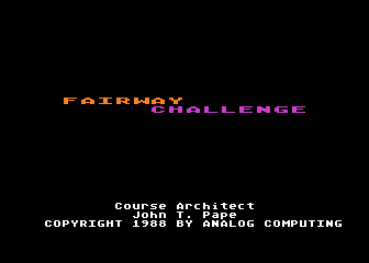 Fairway Challenge — sstitle (WOR)