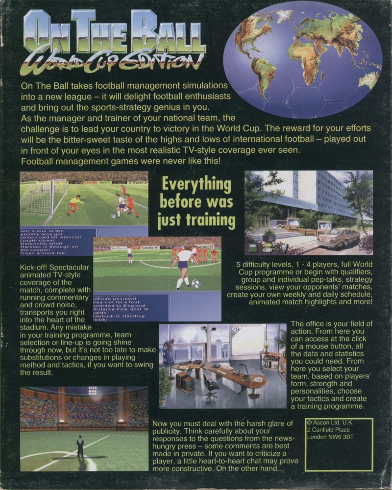 On The Ball - World Cup Edition — box-2D-back (UK)