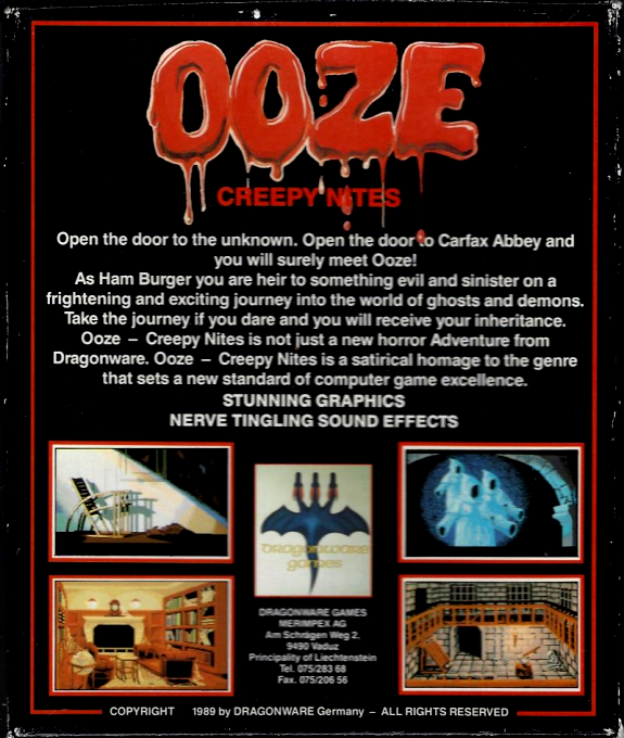Ooze - Creepy Nites — box-2D-back (EU)