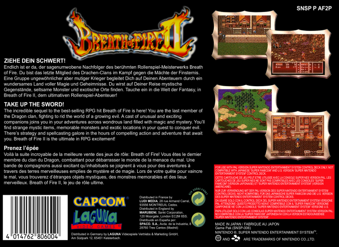 Breath Of Fire 2 — box-2D-back (EU)