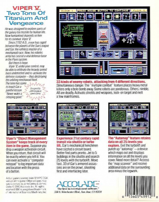 Day of the Viper — box-2D-back (US)