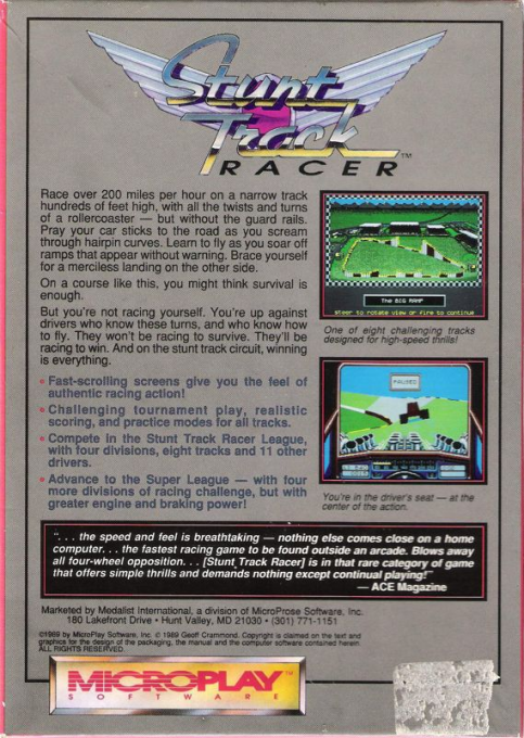 Stunt Car Racer — box-2D-back (US)