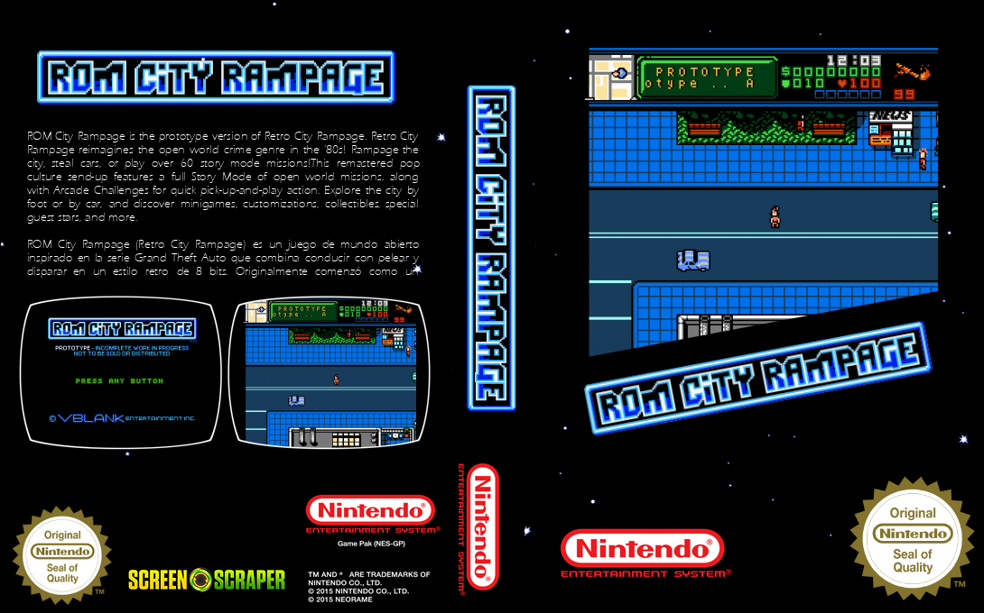 Rom City Rampage — box-texture (SS)