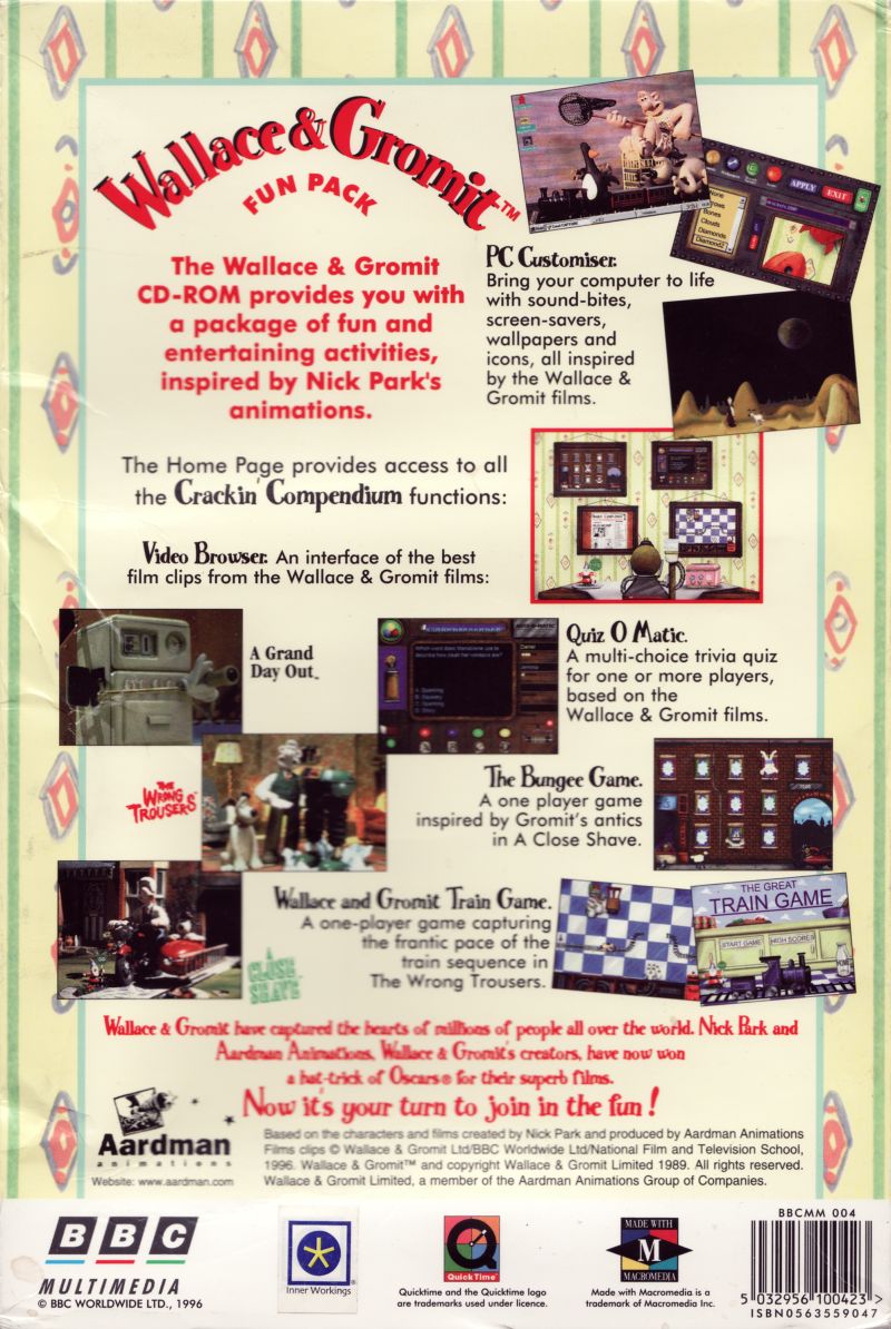 Wallace & Gromit Fun Pack — box-2D-back (UK)