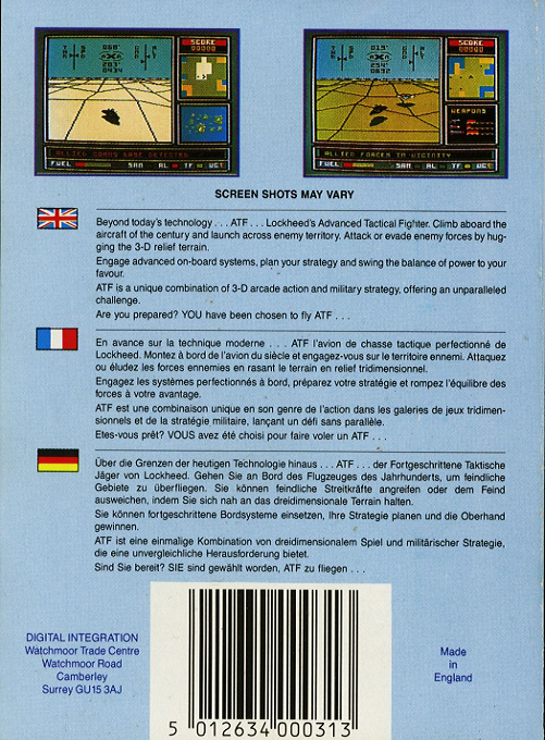 ATF - Advanced Tactical Fighter — box-2D-back (EU)