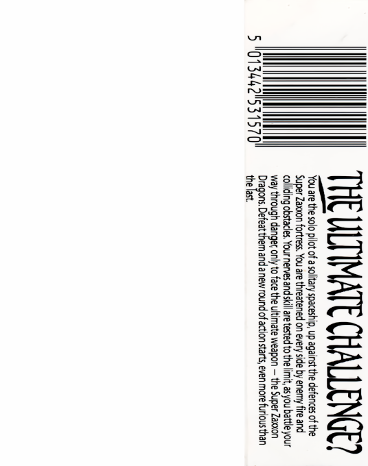 Super Zaxxon — box-2D-back (EU)