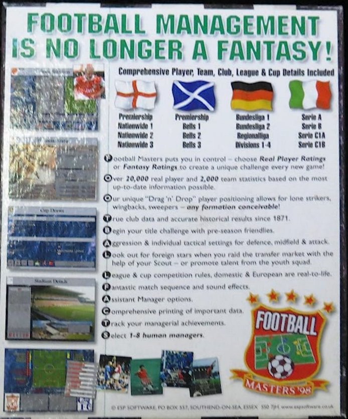 Football Masters 98 — box-2D-back (WOR)