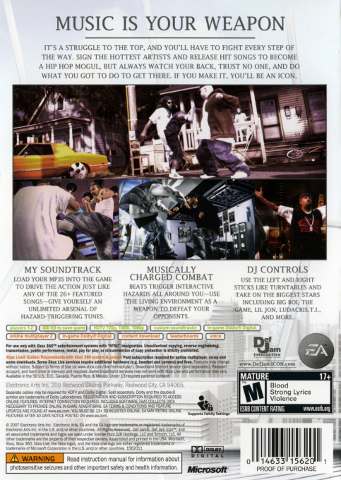 Def Jam - Icon — box-2D-back (US)