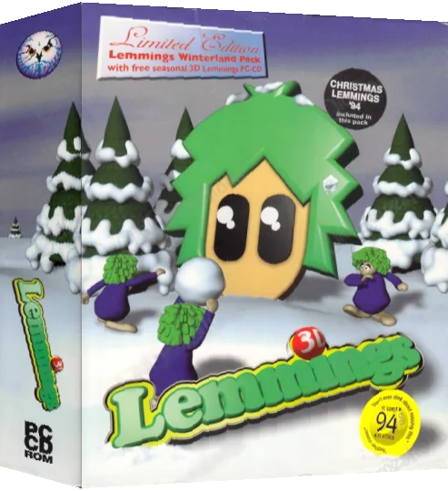 3D Lemmings Winterland — box-3D (EU)